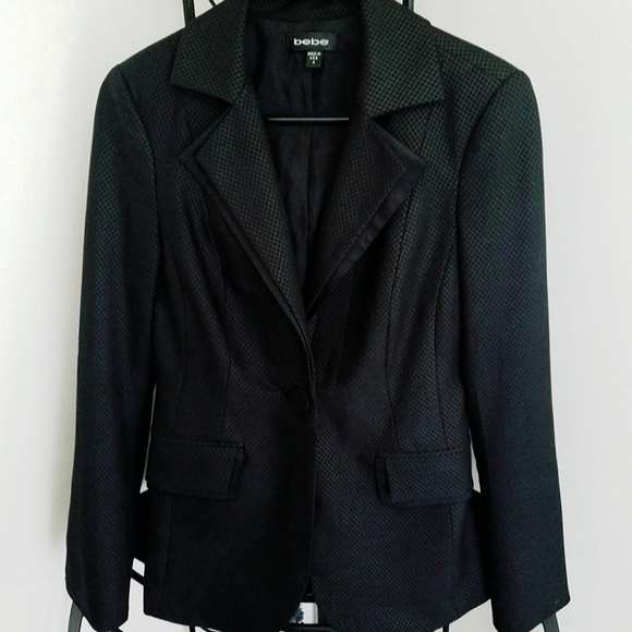 bebe Jackets & Blazers - Incredible Silk Contrast Bebe Blazer